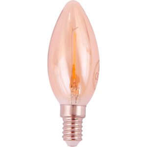 Filament led mignon 1w amber (10w) e14