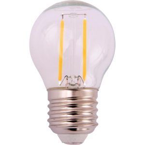 Filament led krone 2w klar (15w) e27