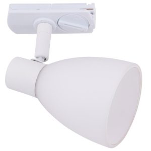 Track-light opalisert glasshode hvit far