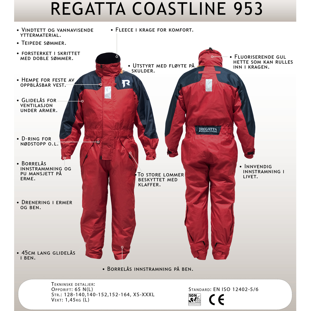 Regatta 953 coastline rød/marine xxl - Bilde 8