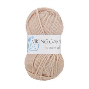 Garn viking superwash 107 beige latte