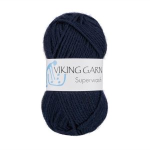 Garn viking superwash 126 marineblå