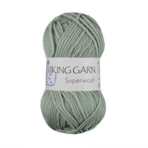 Garn viking superwash 128 lys petrol