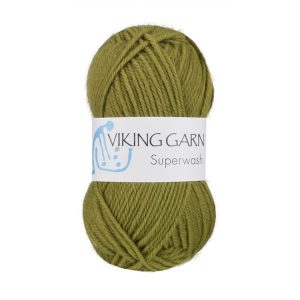 Garn viking superwash 132 grønn