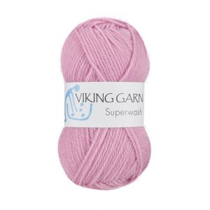 Garn viking superwash 165 lys rosa