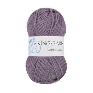 Garn viking superwash 168 mørk lilla