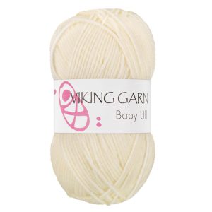 Garn viking baby ull 302 naturhvit