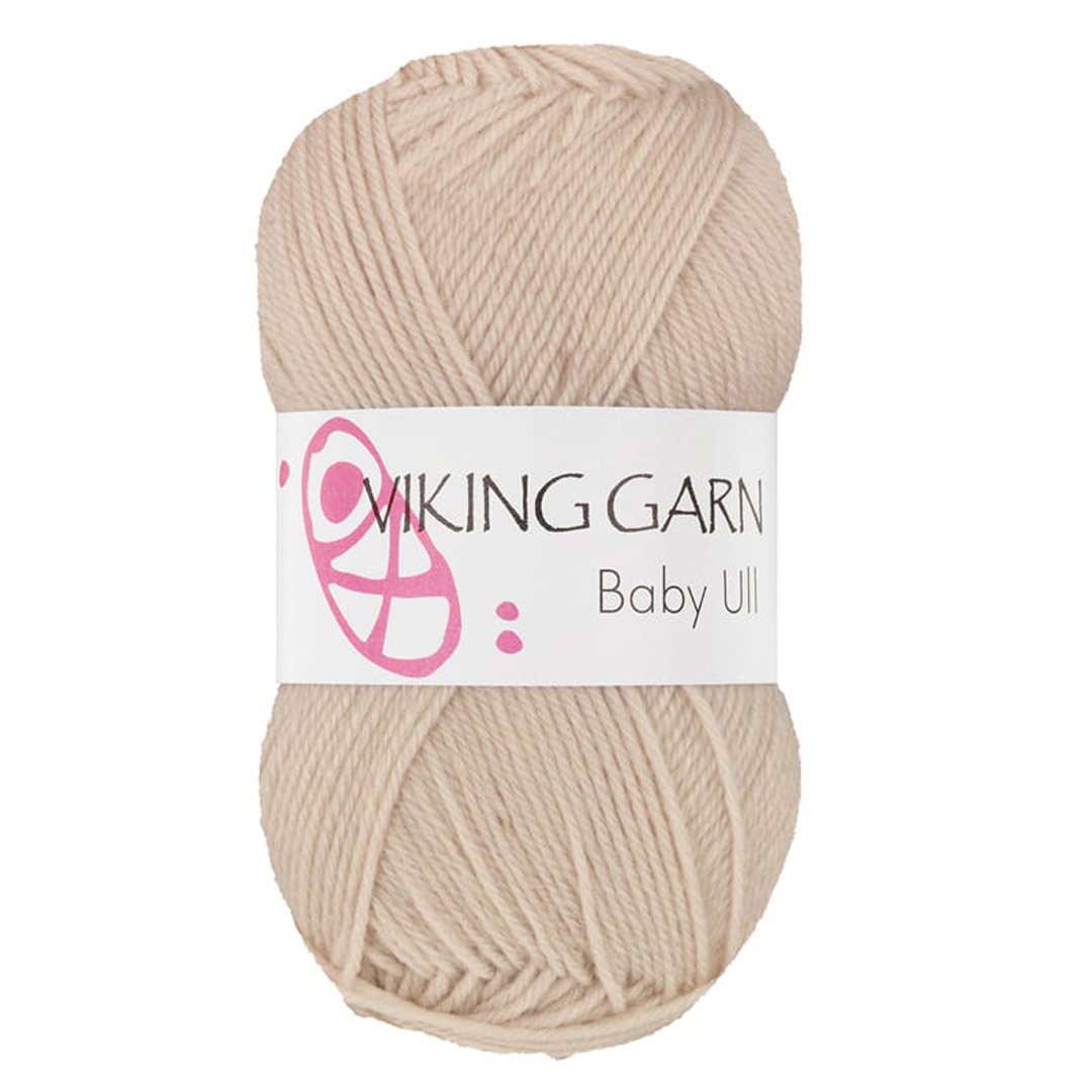 Garn viking baby ull sand 306