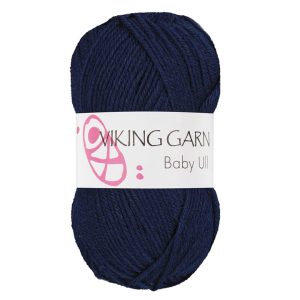 Garn viking baby ull 326 marineblå