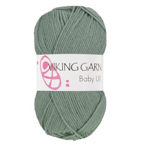 Garn viking baby ull 338 grønn