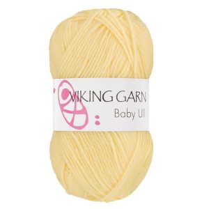 Garn viking baby ull 342 lys gul