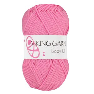 Garn viking baby ull 361 cerise