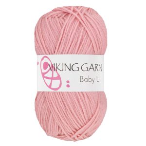 Garn viking baby ull 362 pudderrosa