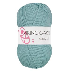 Garn viking baby ull 373 lys turkis