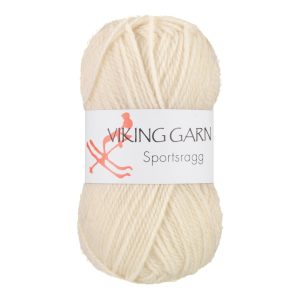 Garn viking sportsragg 502 natur