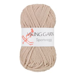 Garn viking sportsragg 507 beige