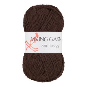 Garn viking sportsragg 518 brun