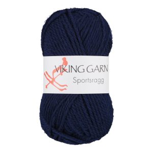 Garn viking sportsragg 526 marineblå