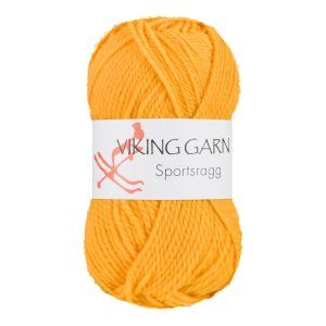 Garn viking sportsragg 545 gul