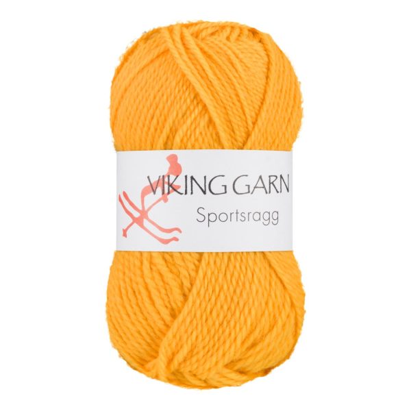 Garn viking sportsragg 545 gul