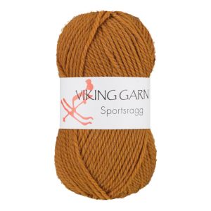 Garn viking sportsragg 546 oker