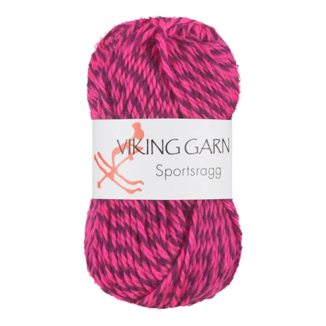 Garn viking sportsragg 556 multi rosa/li