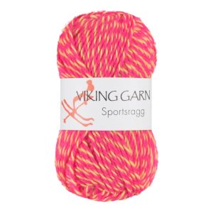 Garn viking sportsragg 557 multi rosa/gu