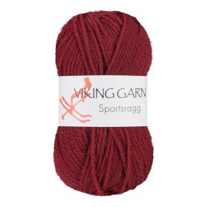 Garn viking sportsragg 561 burgunder