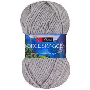 Garn viking norgesraggen 813 lys grå 813