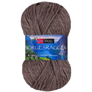 Garn viking norgesraggen 819 brun 819