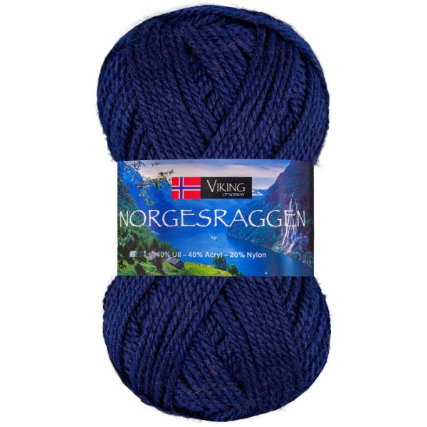 Garn viking norgesraggen 826 marineblå 8
