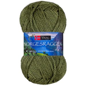 Garn viking norgesraggen 832 grønn 832