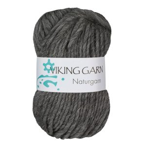 Garn viking naturgarn 615 mørkgrå
