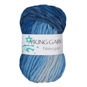 Garn viking naturgarn 623 lysblå/blå
