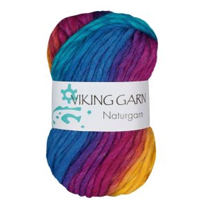 Garn viking naturgarn 630 regnbue