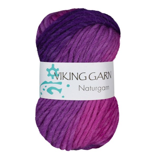 Garn viking naturgarn 669 multi lilla