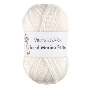 Garn viking trend merino petite 300 hvit