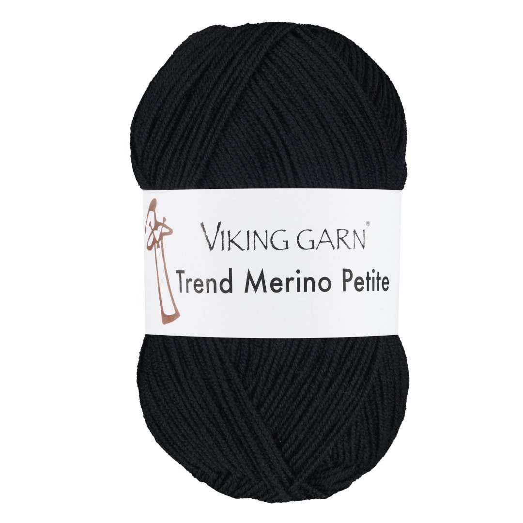 Garn viking trend merino petite 303 sort