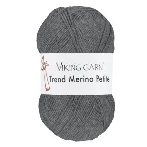 Garn viking trend merino petite 315 grå