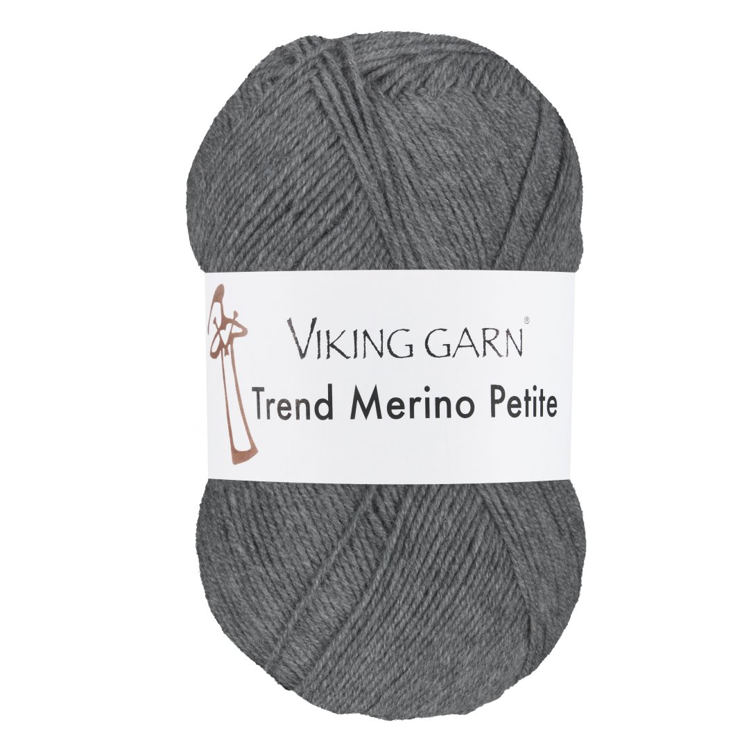 Garn viking trend merino petite 315 grå