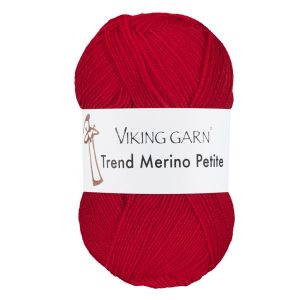 Garn viking trend merino petite 350 rød