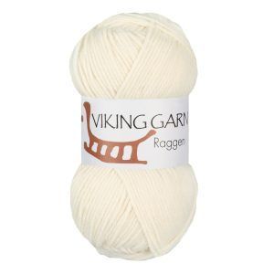 Garn viking raggen 700 naturhvit