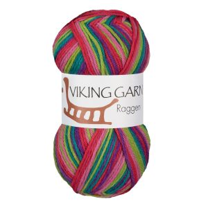 Garn viking raggen 738 regnbue