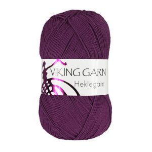 Garn viking heklegarn 12/4 869 lilla