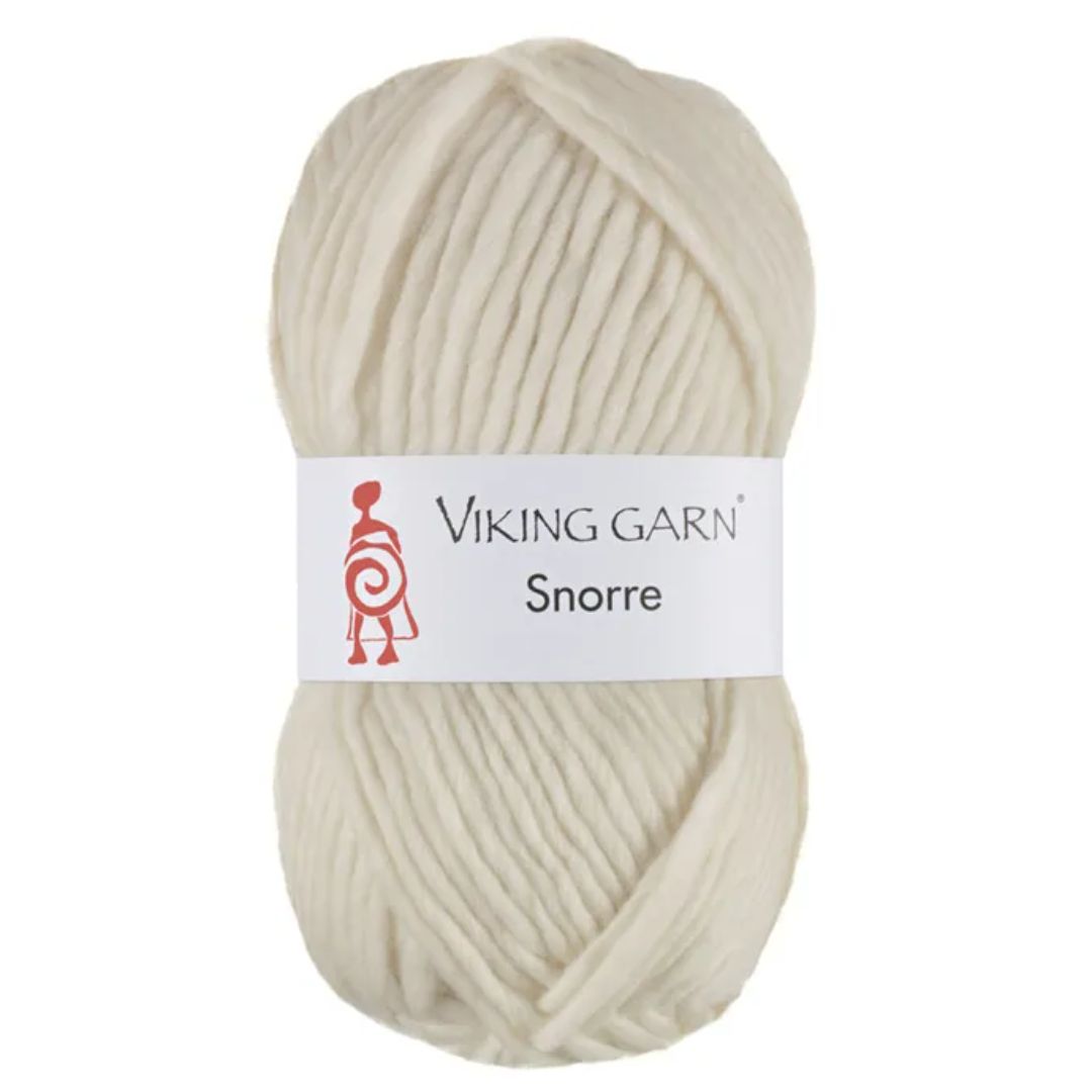 Garn viking snorre 202 naturhvit
