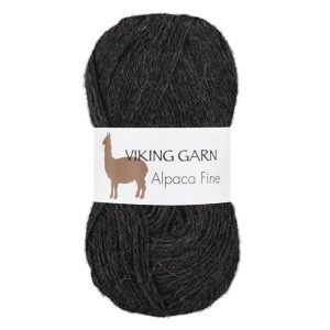 Garn viking alpaca fine 603 koksgrå