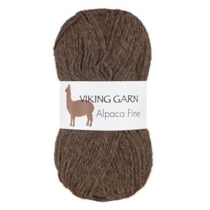 Garn viking alpaca fine 608 brun