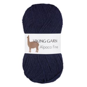Garn viking alpaca fine 625 mørk blå
