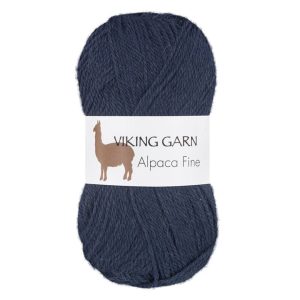 Garn viking alpaca fine 627 marineblå
