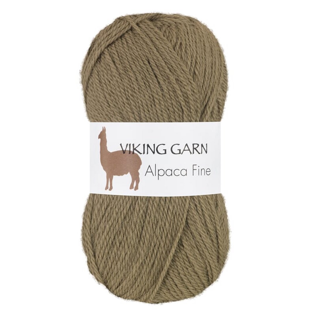 Garn viking alpaca fine 630 grønn
